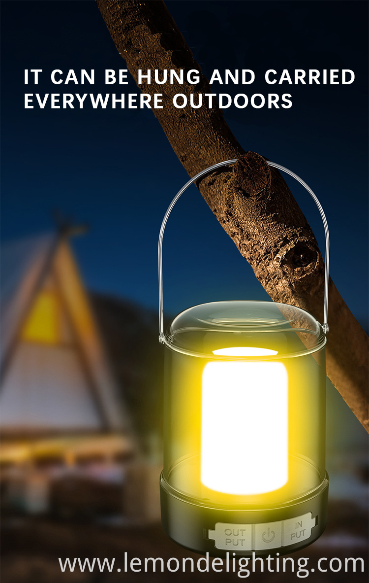 Easy-to-use camping lights